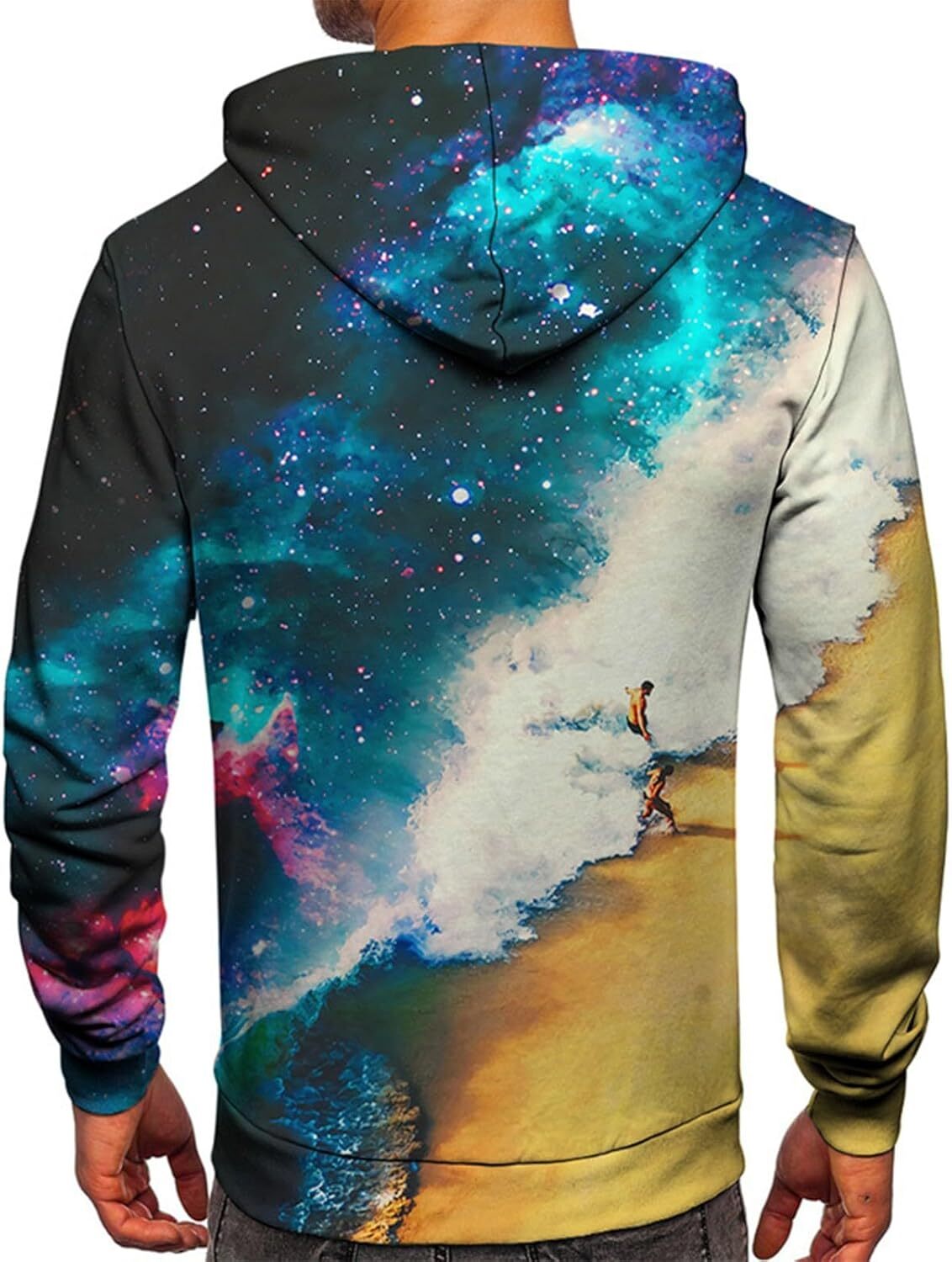 Hoodie for Mens Womens Streetwear Hoodies,Big Tall 3D Novelty Hoodies Pullover Sweatshirt For Men Colorful Tie Dye Hoodie With Pocket Graphic Hoodies 