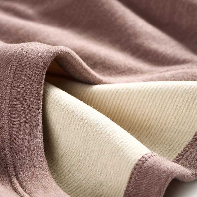 Women's Thermal Underwear Womens winter hot underwear winter clothing set womens wool hot underwear hot pants thick plus size Y241011MJIS