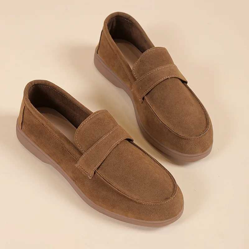 Womens flat shoes fashionable 2024 summer new square toe womens comfortable soft breathable solid color Beanie casual Loafers Y241011