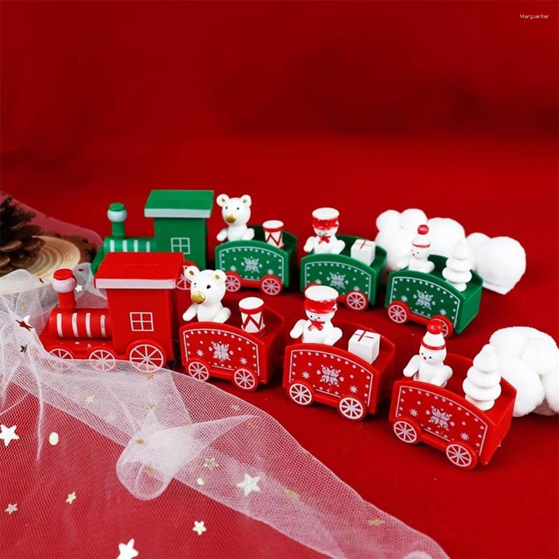 Decorations Christmas Train Ornament Merry Decoration Home Xmas Gifts Baking Party Year