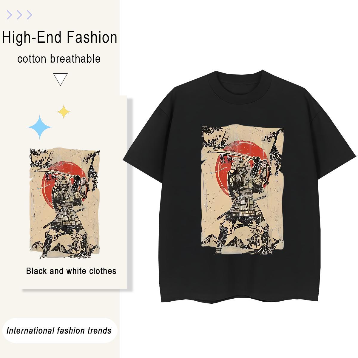 Fashion New T Shirt For Woman 230g Pure Cotton Crew Neck Street skull Womens Tshirts Soft Cartoon Print Polos