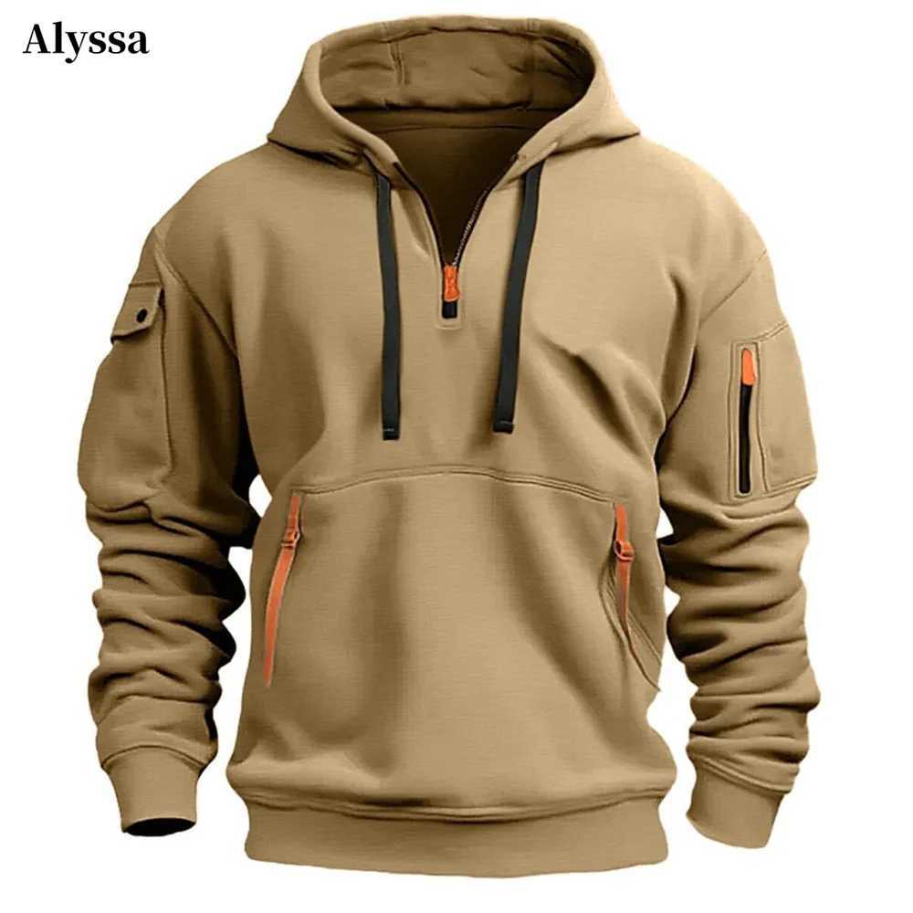 Vintage 2024 Oversized Cotton Dropped Shoulder Hooded Sweatshirt Mens Loose Pullover Fashion Sweatshirt Autumn Sport Long Sleeve LX241011