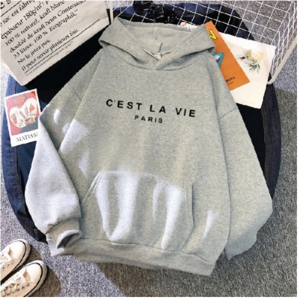 Women's Letter-Printed American Hoodie - Autumn & Winter Puffer Top with Peplum Design