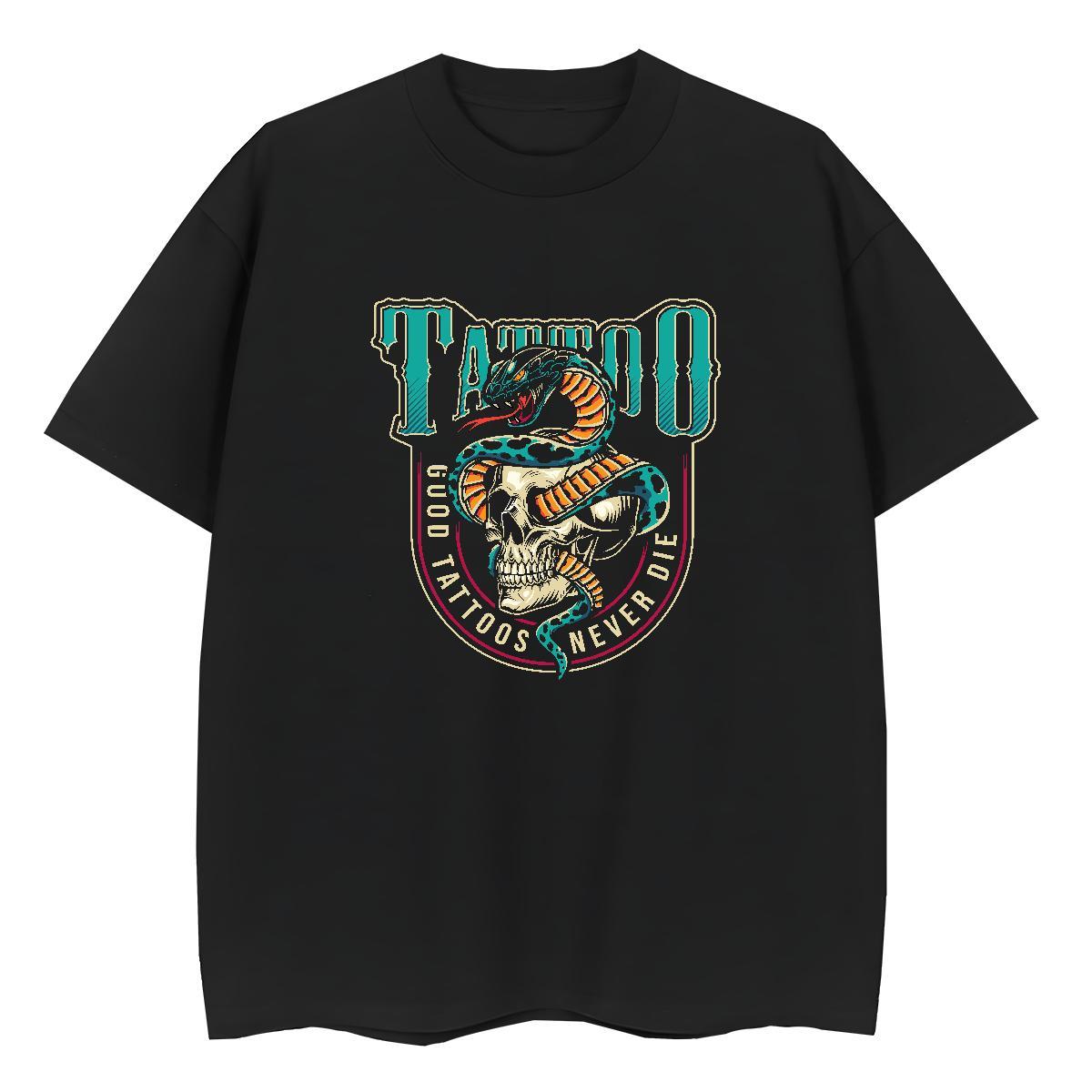 Factory Direct T shirt 230g Pure Cotton Short Sleeve O-Neck Casual skull Woman Tshirt Soft Oversized L-4XL Tees Shirts
