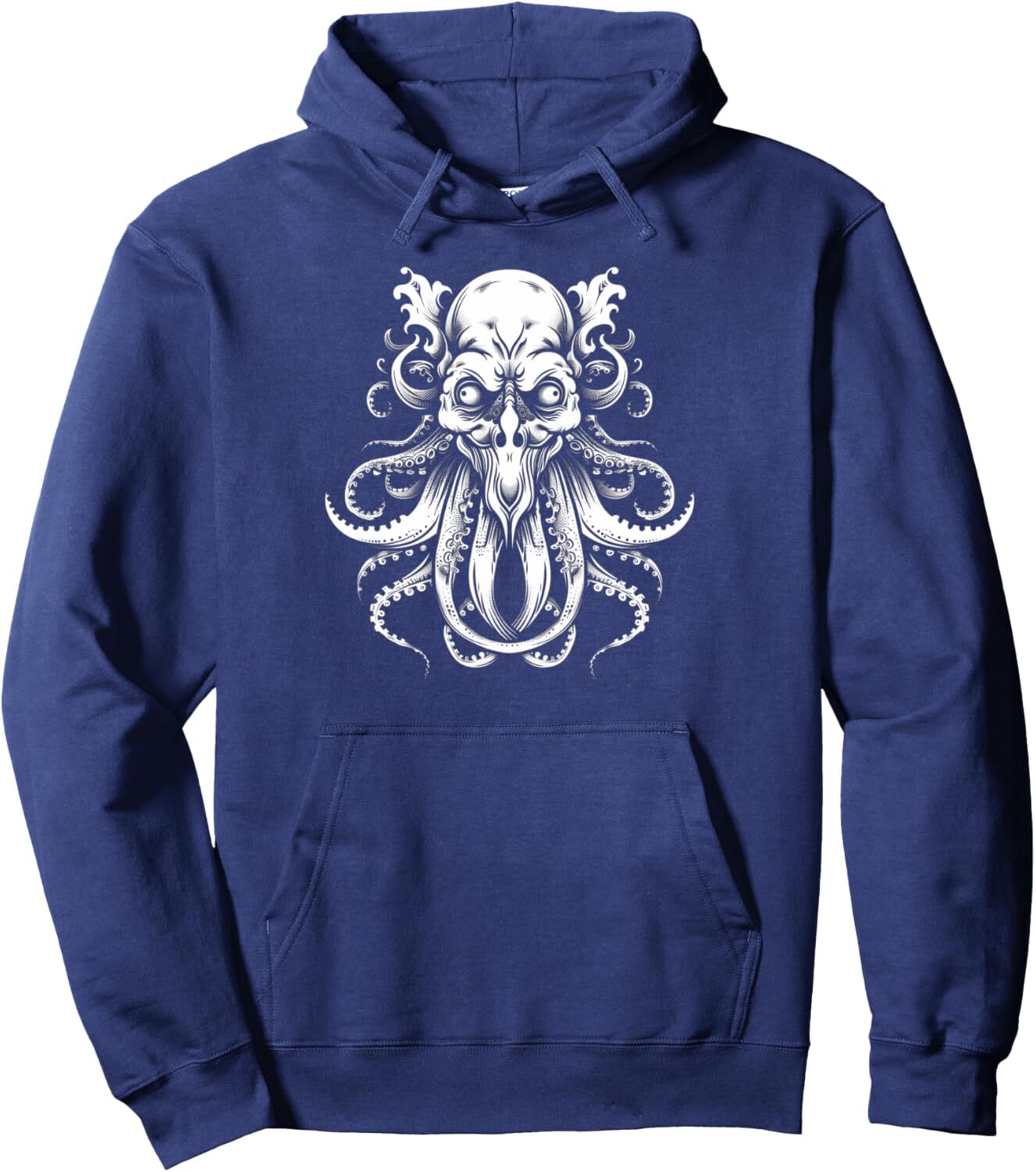 Hoodie for Mens Womens Octopus Skull Artistic Detailed Cthulhu Style Art Graphic Pullover Hoodie Graphic Hoodies sweatshirt Pullover Long Sleeve