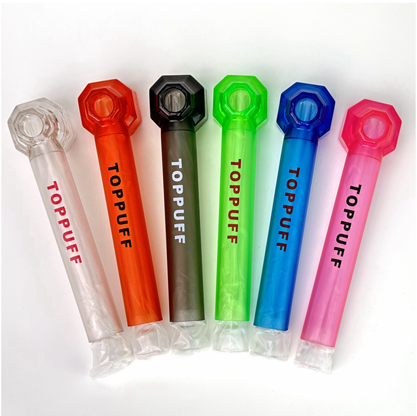 2025 new 2025 new Top Puff 160mm Travel Glass Water Bong - Acrylic Oil Burner Pipe for Tobacco Smoking Free shipping Free shipping
