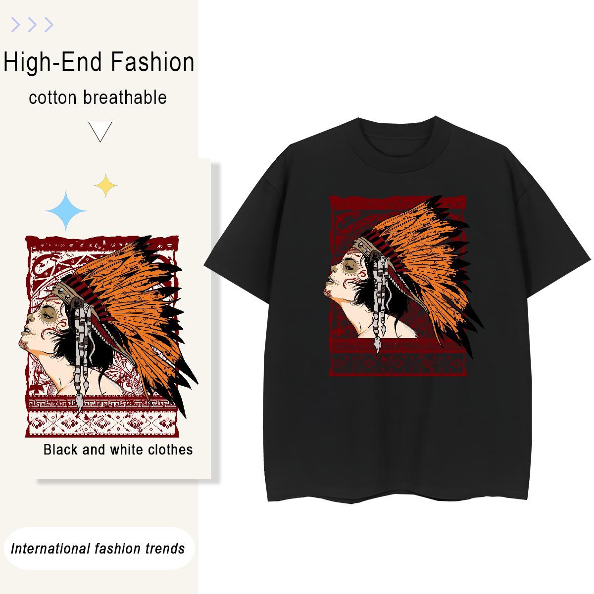 2024 Casual T-Shirts for Women 100% Cotton 230g Breathable Short Sleeve Spring Summer man Tshirt for Man Woman Unisex Oversized Top Shirts