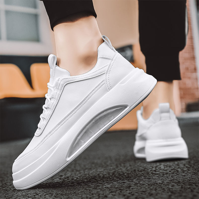 New wintertime Thick Sole Versatile Sports Board Men's Leisure Student Air Cushion Small White Trendy Shoes