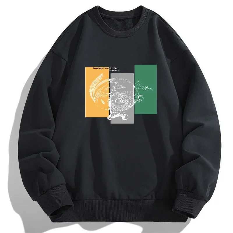 Men Plus Size Sweatshirt Long Sleeve Autumn Winter Hoodies Tshirt Big Size 6XL 7XL Black Grey Men Clothing LX241011