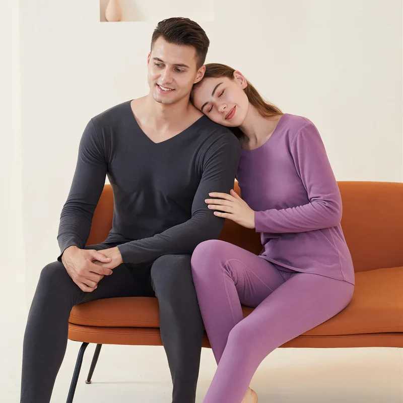 Women's Thermal Underwear Men Red Thermal Underwear Set Woman Winter Clothing Warm Suit Long Slve Top Warm Pants Leggings Thermo Underwear Unders