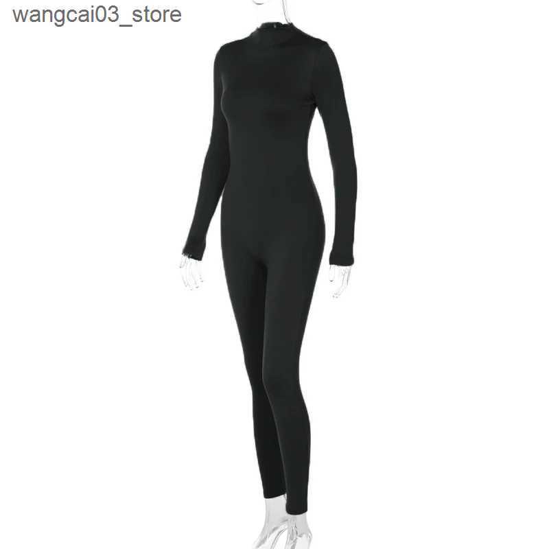 Maternity Dresses Maternity Dresses Petite Milk Silk Jumpsuit with Zipper SleevesStreet Style Pants Turtleneck for Pregnant Women Photography L240910