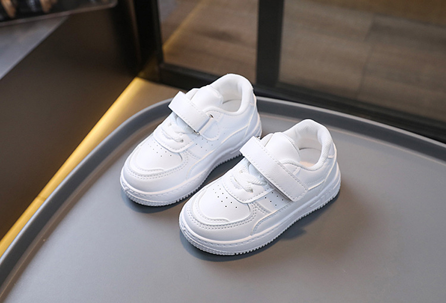 Students Tennis Sneakers Kids Spring Autumn Boys Girls Sports Shoes Cutefeet Casual Board Shoes Leather Soft Soled Children White Black School Shoes 2