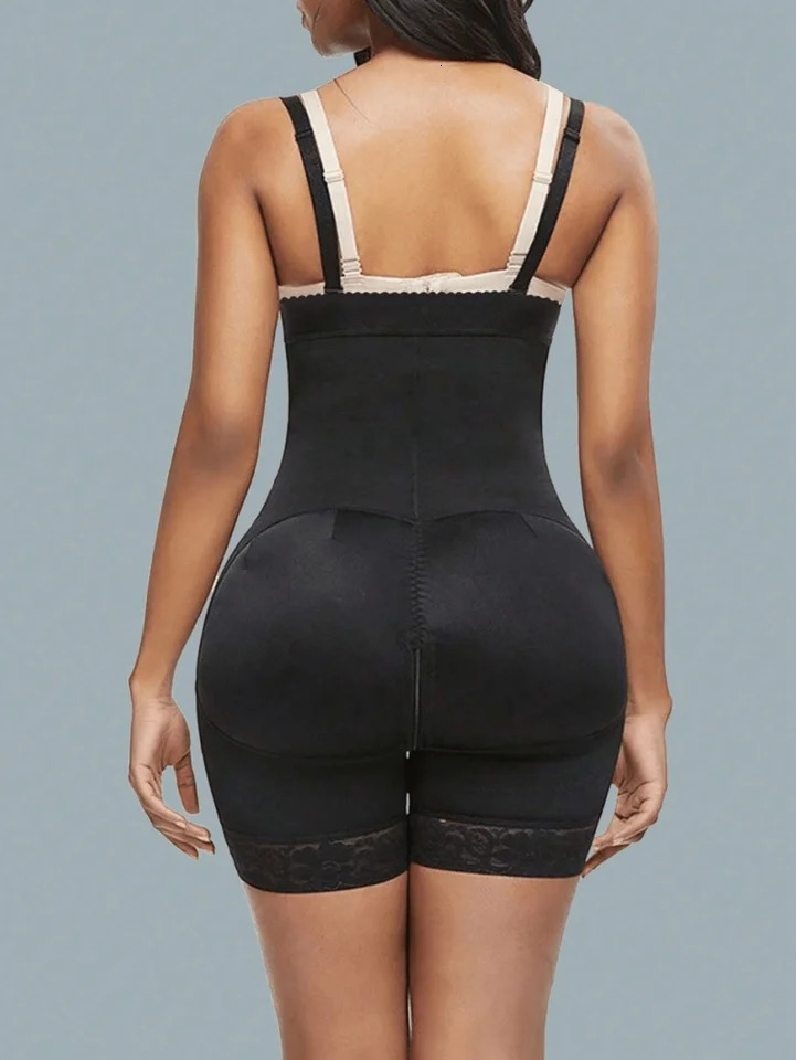 1 piece of compressed full-size bodysuit widened waist shapeshifter abdominal control Faja shorts waist trainer Girdle 240927