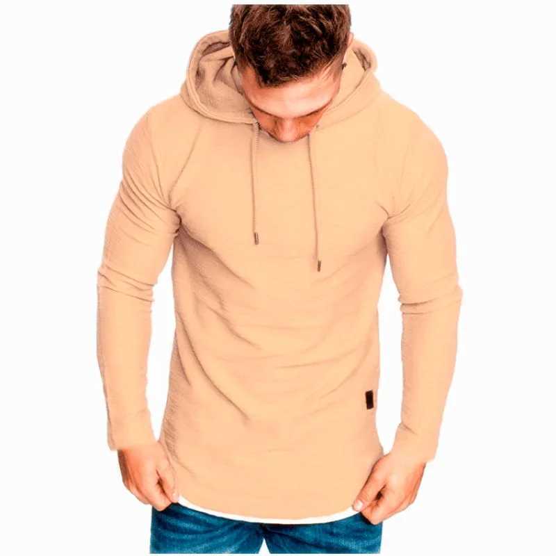 MRMT 2024 Brand New Mens Solid Color Hooded Casual Sports Long-Sleeved T-Shirt Pullover For Male Mens Hoodies Sweatshirts Tops LX241011