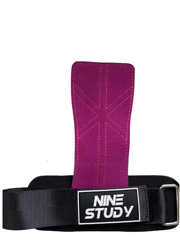 1Pair Cowhide Gym Gloves Pull-up Lifting Gymnastic Crossfit Anti-Skid Belt Wraps Support Palm Protection Pad Gloves For Women 241008