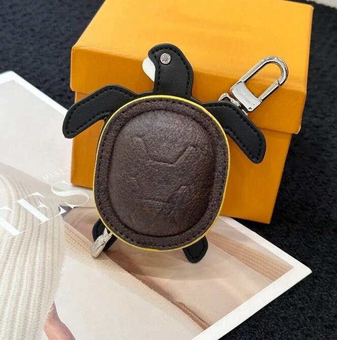 Mini Tortoise bag Letter Keychain Wallet Keyring Designer Crab Purse Pendant Waist Brown wer Turtle Coin Holder Keychains Bag Detachable strap