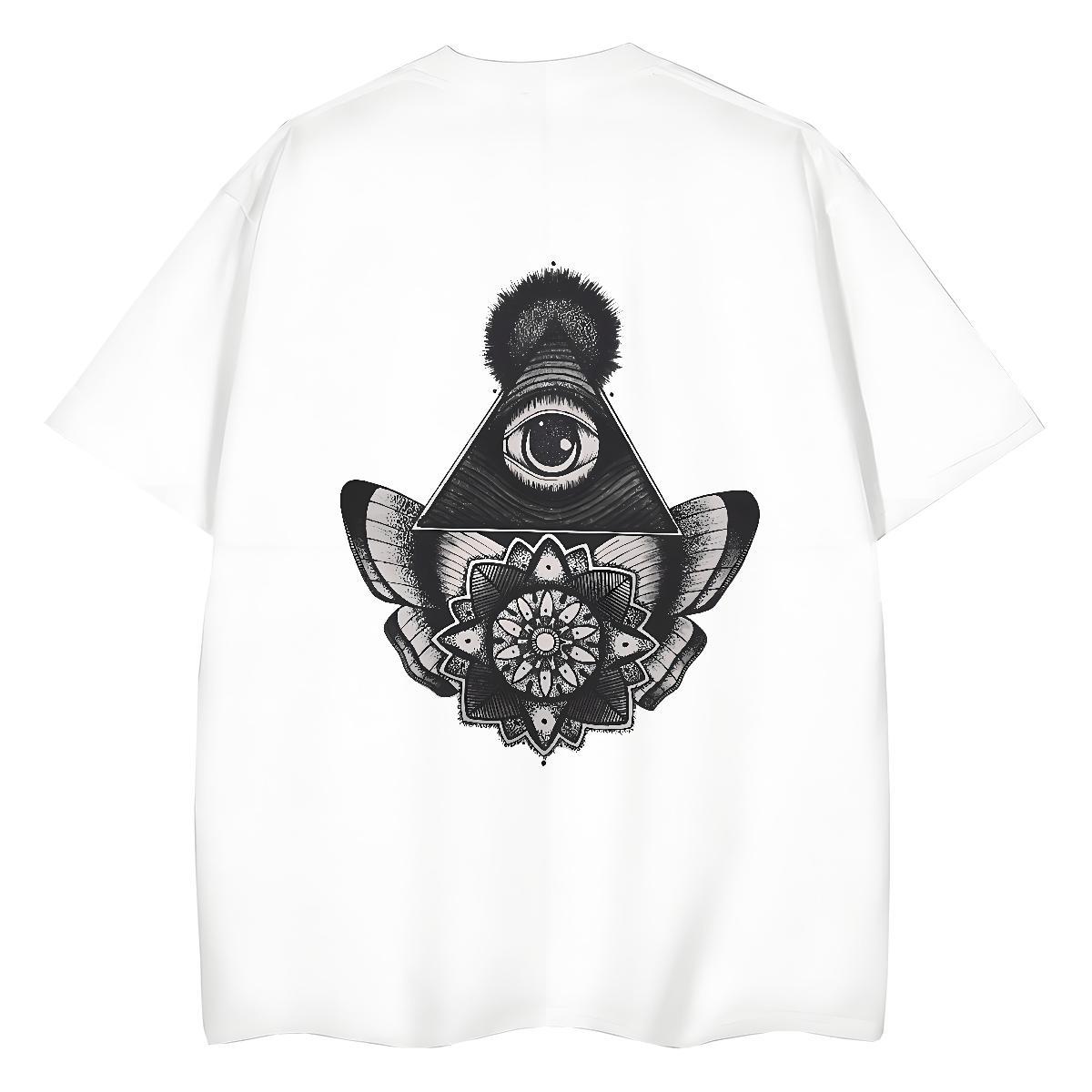 Designer Woman T Shirts 100% Cotton 230g Breathable Short Sleeve Daily Wear eye of the devil Couples T Shirts Free Shipping Graphic Tee Shirt