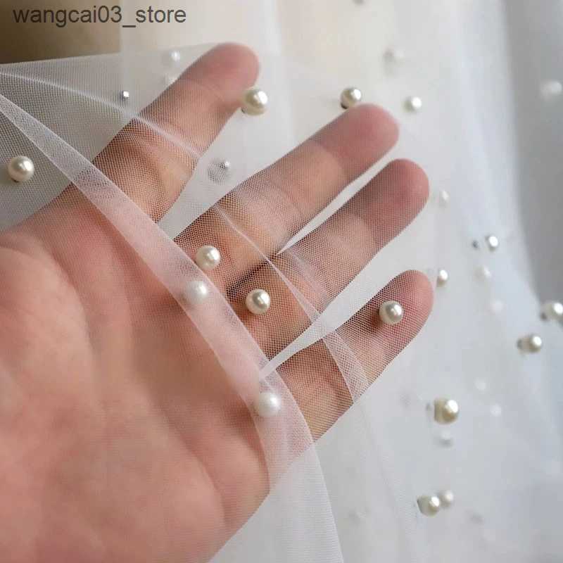 Maternity Dresses Tulle Maternity Dresses For Photo Shooting Pregnant Photography Props Lace Wraps Scattered Pearls Studded Mesh Outfit L240910