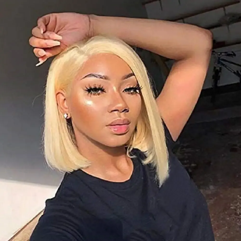 16inch Women Long Straight Wig Fashionable Women's Long-lasting Silk wigs Simulation human hair with Fluffy Centre-parted Style for Natural for W
