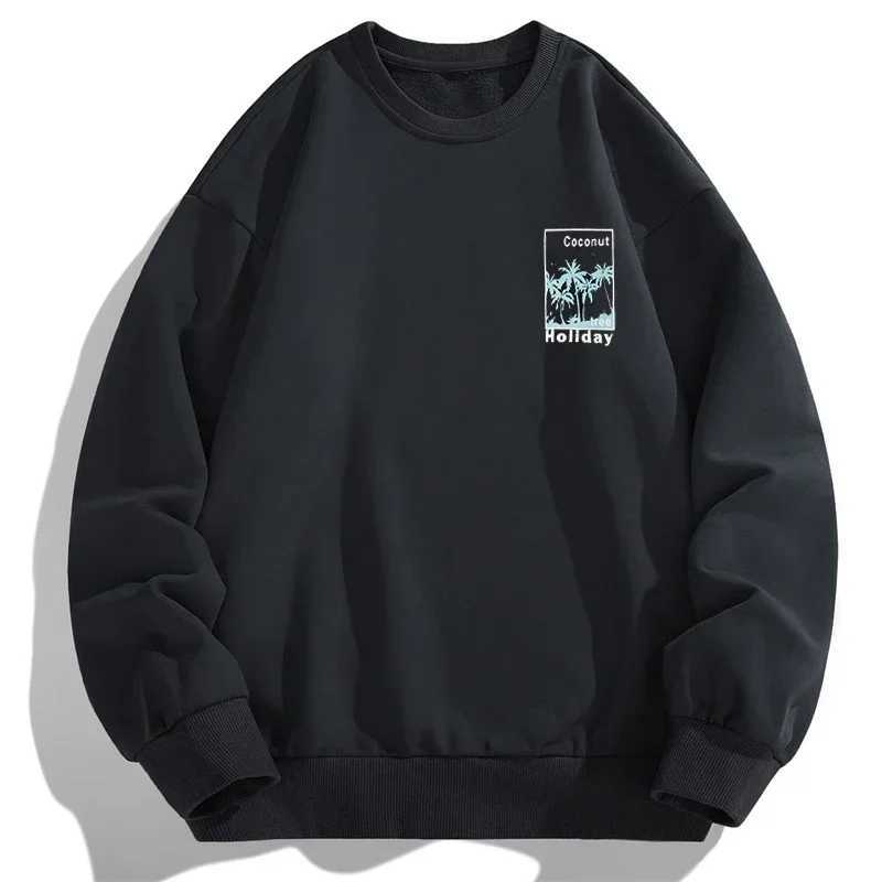Men Plus Size Sweatshirt Long Sleeve Autumn Winter Hoodies Tshirt Big Size 6XL 7XL Black Grey Men Clothing LX241011