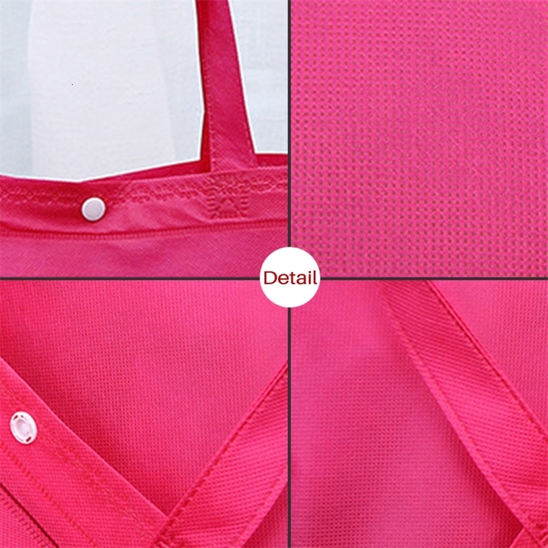 Women Foldable Shopping Bag Reusable Eco Large Unisex Fabric Nonwoven Shoulder Bags Tote grocery cloth Pouch y240925