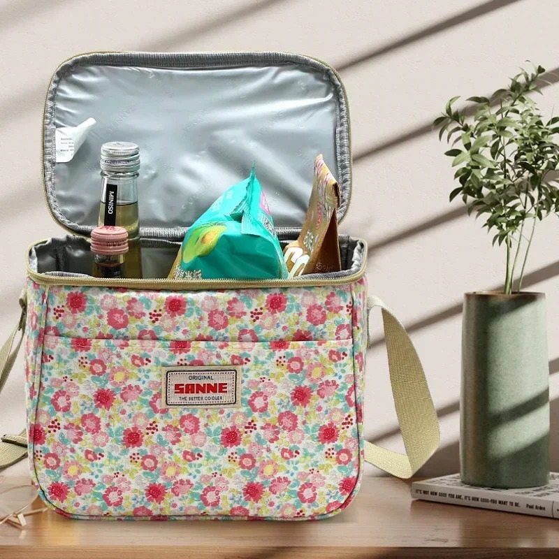 7.5L portable lunch box suitable for women food waterproof box durable food picnic lunch bag organizer insulated shell bento box 241008