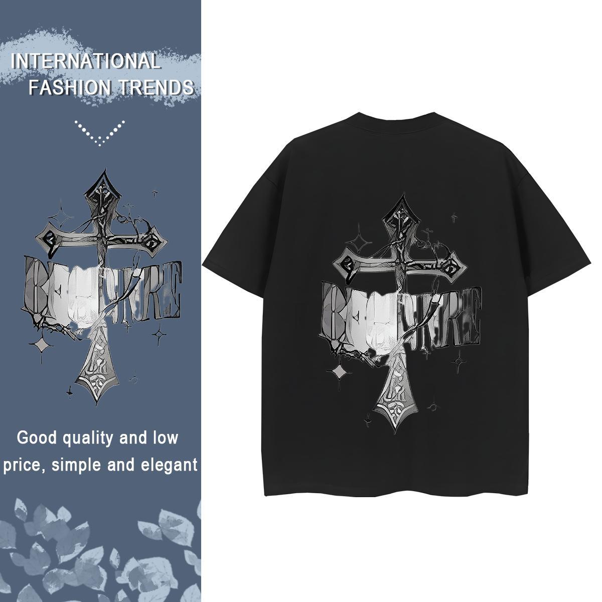 TOP Quality Woman T Shirts 230g Pure Cotton Breathable Crew Neck Spring Summer Religion Woman Tshirt Lady Cartoon Anime Polos