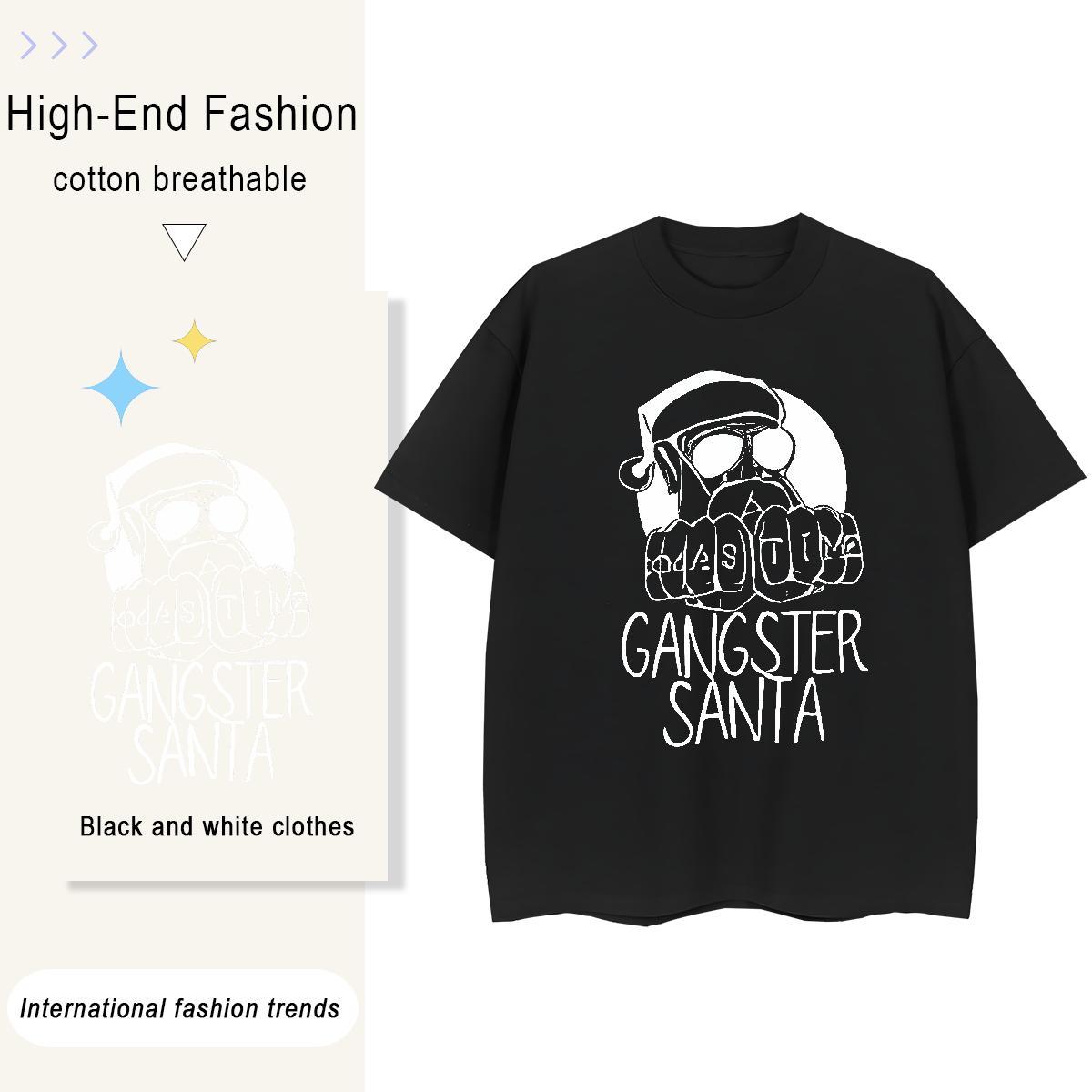 Classic T-Shirts for Women 230g 100% Cotton Breathable Crew Neck Hip Hop skull Unisex Tshirts Female Oversized L-4XL Tees Shirts