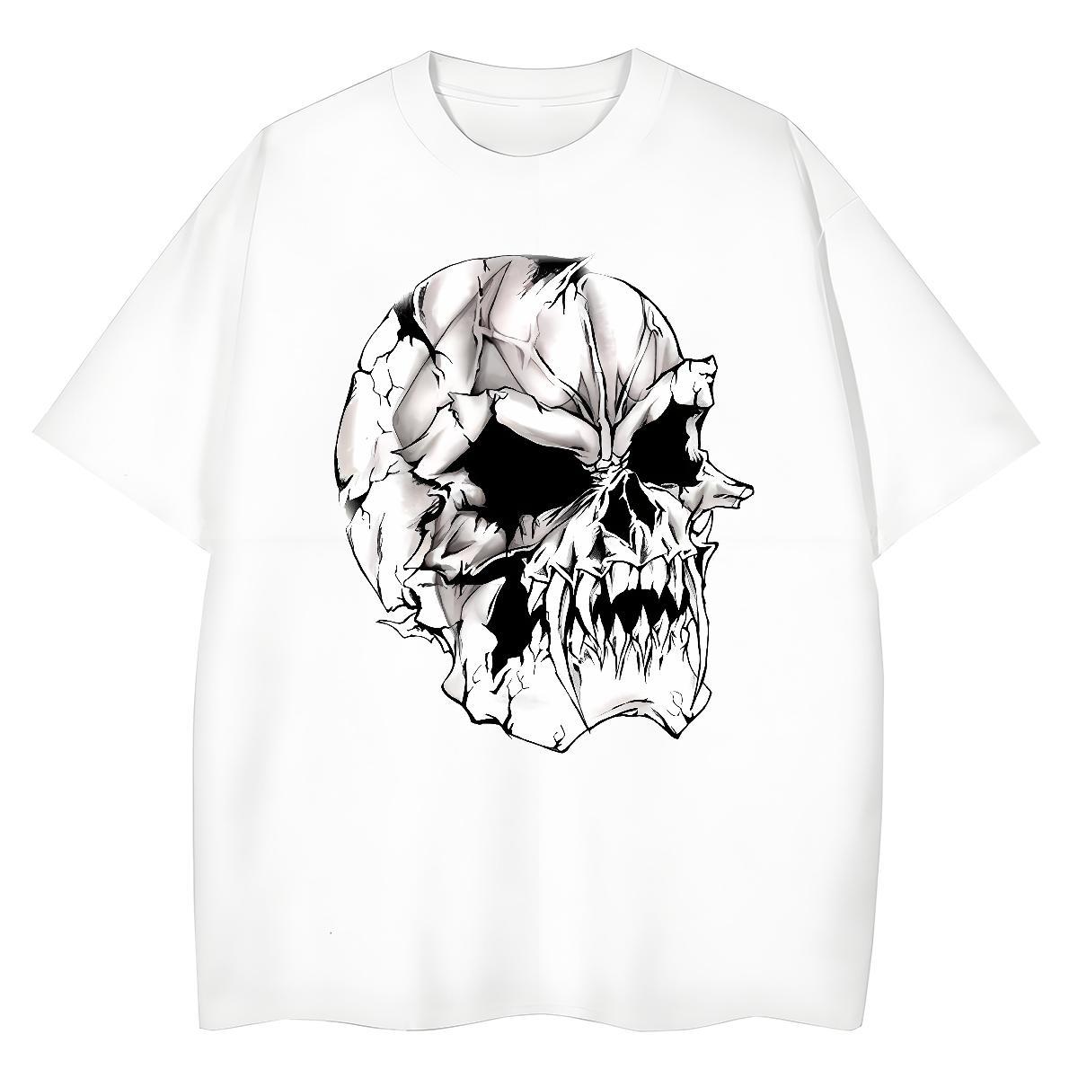 Fashion New Woman T Shirts 230g Pure Cotton Breathable Crew Neck Casual skull Woman Tshirt Designer Nice Custom Print Oversized Top Shirts