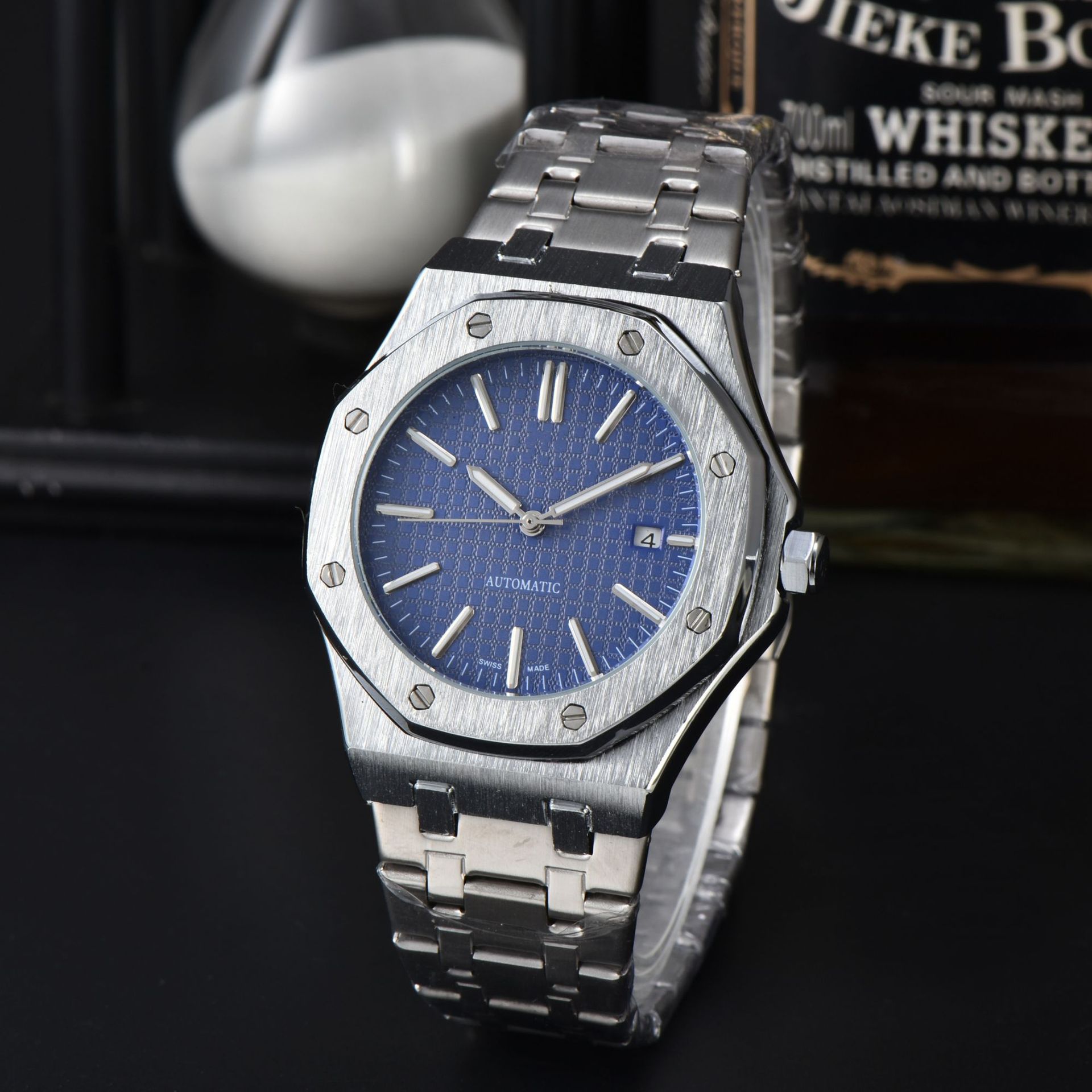 watch mens watch automatic watches men deaigner quartz cell classic style 41mm full stainless steel relojes date sapphire glass rhomboid