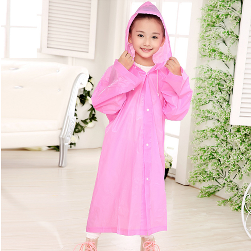 High quality children's raincoat with hat protecting babies from dryness and comfort