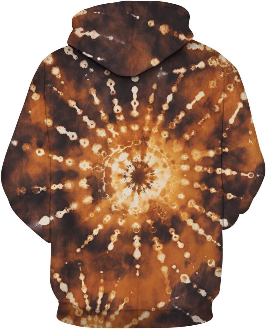 Hoodie for Mens Womens Mens Tie Dye Hoodie Spiral Streak Graphic Hoodies Novelty Unisex Casual Pullover Graphic Hoodies sweatshirt keep warm handsome