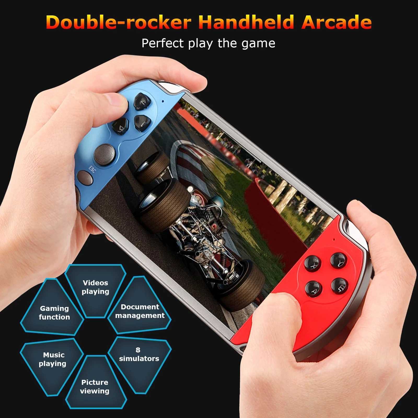 Handheld Portable Mini Retro Video TV Hand Game Console Player Arcade Machine for Kids Gaming Videogame Emulator Box Retrogaming Z241011