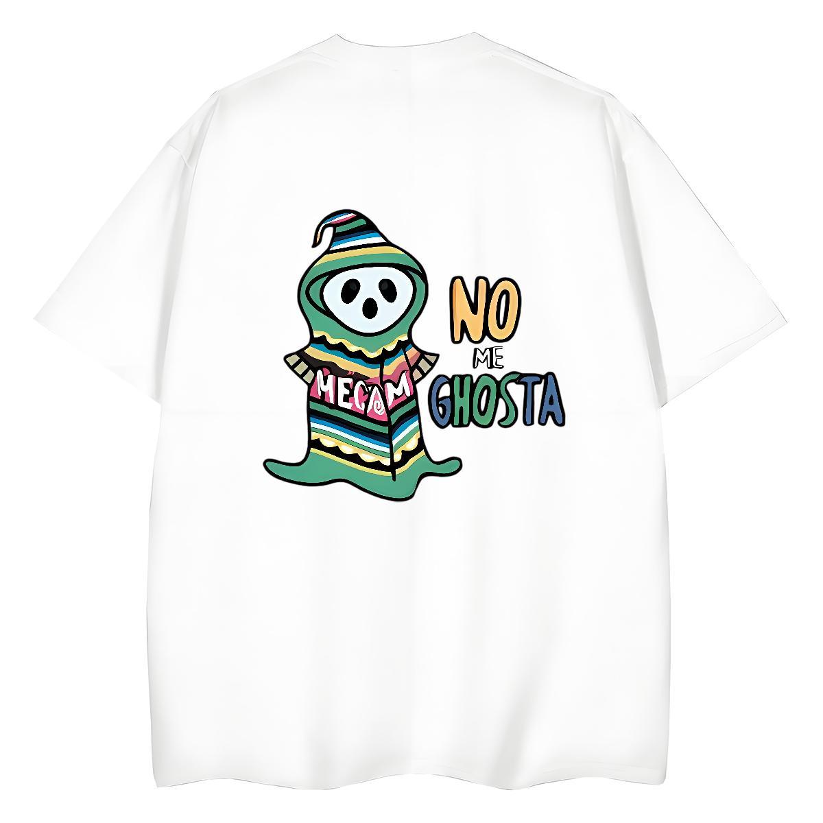 2024 DIY Women T Shirts 230g Cotton O Neck Short Sleeves Daily Outfit skull Tshirt for Man Woman Nice Cartoon Print Tees