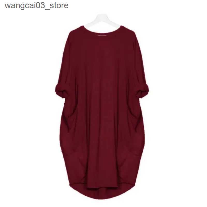 Maternity Dresses Spring Autumn Long Sleeve Casual Loose Dress Maternity Clothes for Pregnant Women Vestidos Gravidas Lady Dress Pregnancy Dresses L24