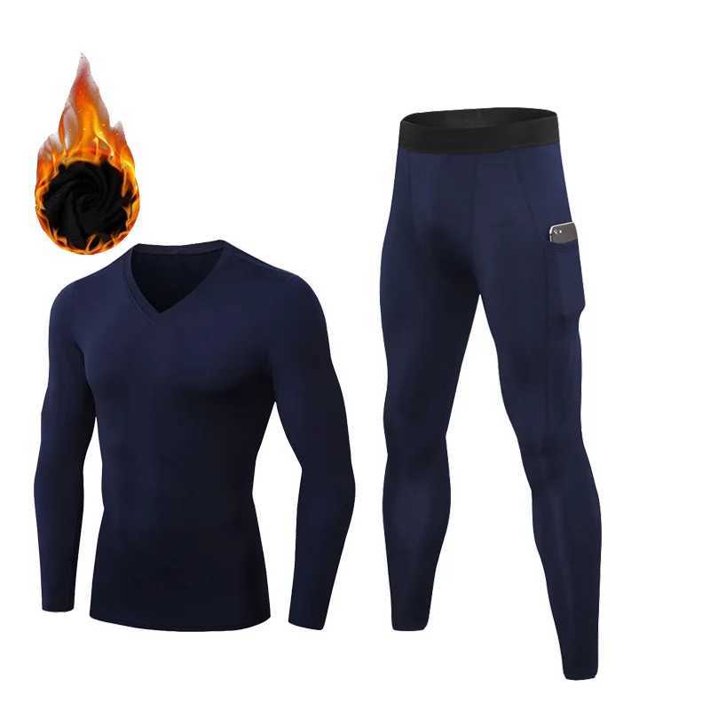 Women's Thermal Underwear Thermal Underwear For Men Winter Quick Drying Mens Thermo Clothes Long Johns Sets Compression Flce sweat Underwear Y241