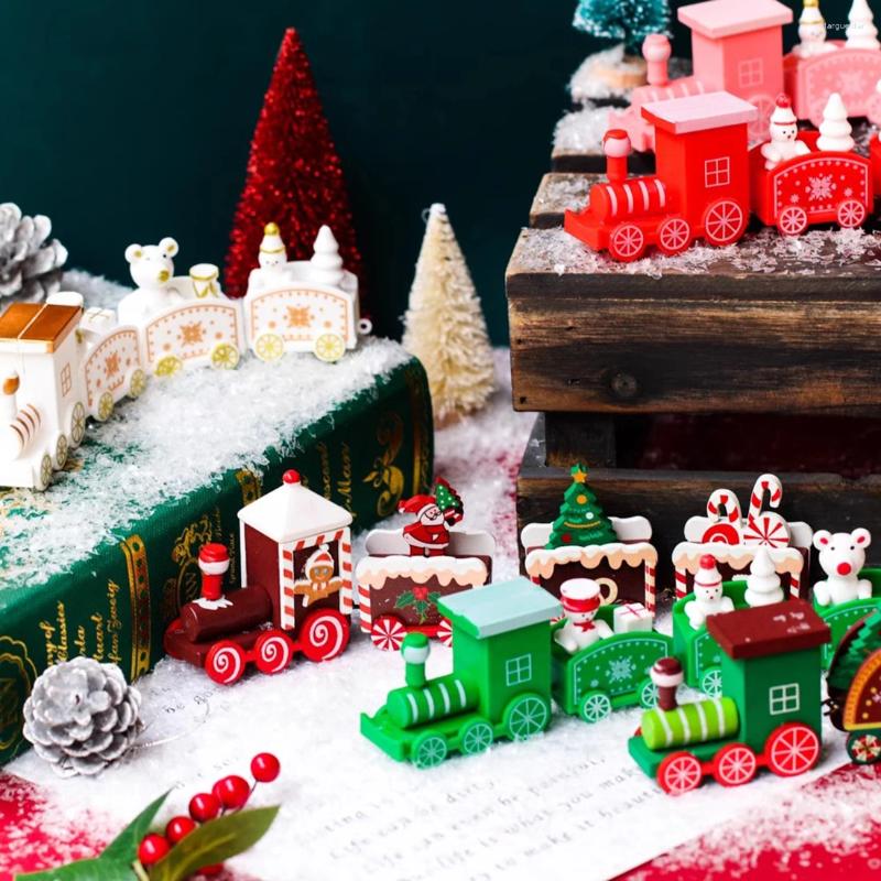 Decorations Christmas Train Ornament Merry Decoration Home Xmas Gifts Baking Party Year