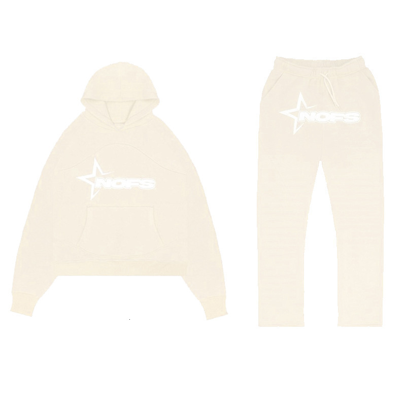 Mens Hooded Athletic Tracksuit Unisex Two-Piece Running Clothing Long Sleeve Pullover Hoodie Sweatshirt Track Pants Sets R240816