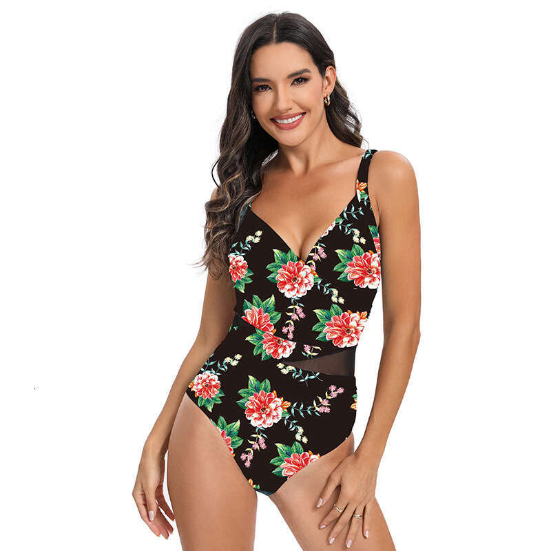 Quick Drying New Printed One-Piece Swimsuit Backless Protection Super Spicy Bikini