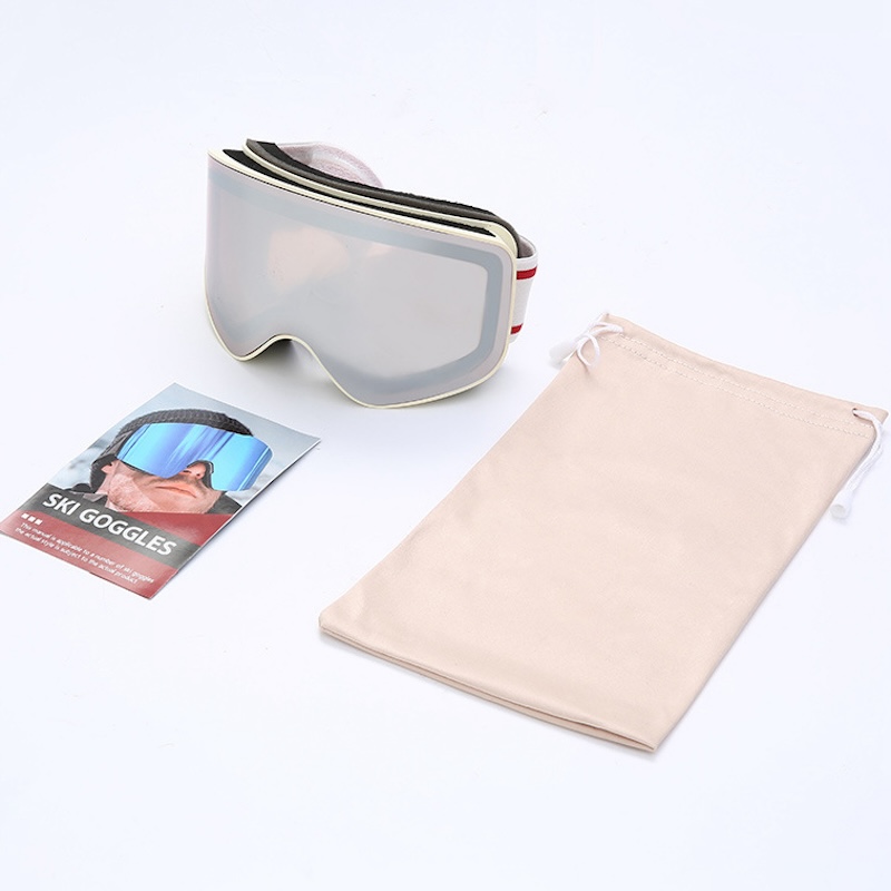 Ski Goggles Sunglasses Snowboard Women Men Skiing Eyewear Mask UV400 Snow Protection Over Glasses Adult Double Anti-Fog Cylindrical Sports Sunglasses 