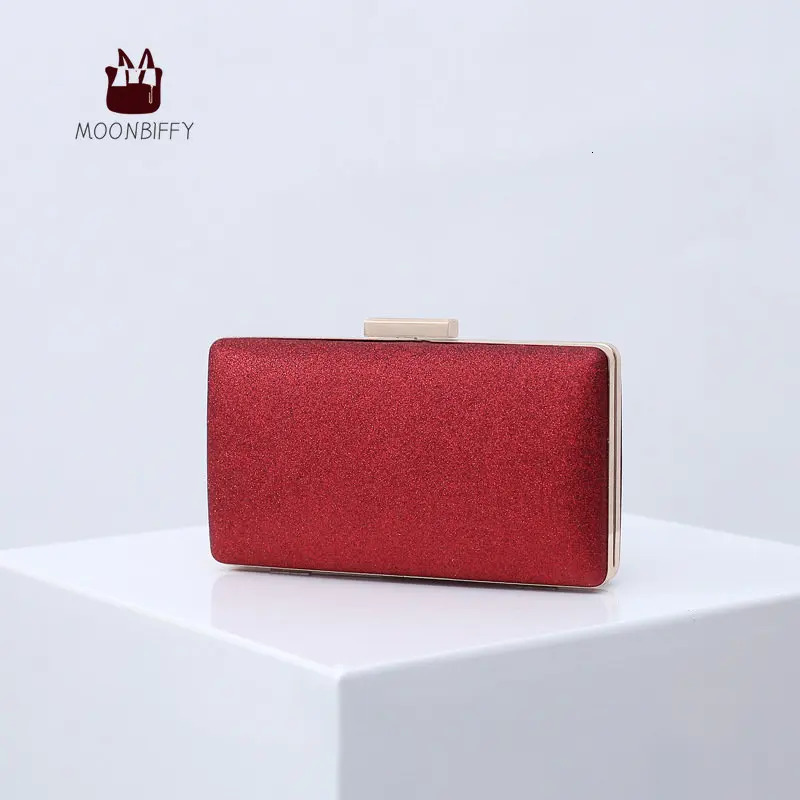 Ladies Evening Clutch Bag Sequin Female Crystal Day Wedding Purse Party Banquet BlackGold Silver 240925