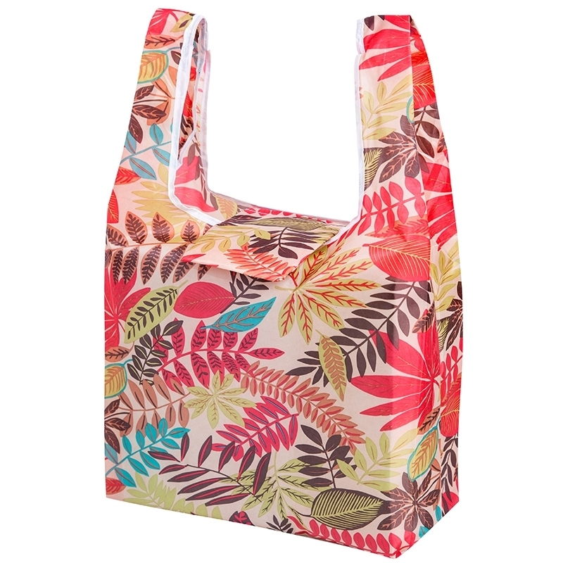 Eco Shopping Bag Fashion Foldable Reusable Tote Folding Pouch Convenient Largecapacity Storage 240925