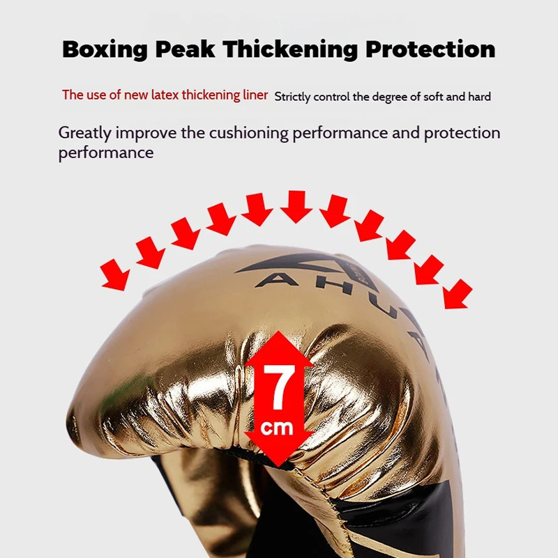 DUELTIGER Universal Thick Boxing Gloves 6 8 10 12 14oz for MMA Adult Men Women Sanda Muay Thai Leather Sandbags Training Glove 240930