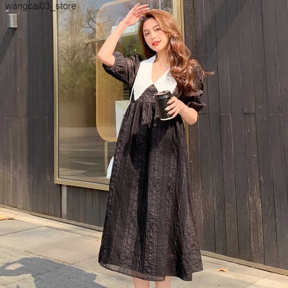 Maternity Dresses Fashion New Casual Maternity Dress Maternity Clothes Pregnant Women Short Sleeve Bodycon Dress Sexy Solid Dress Robe Femme L240910