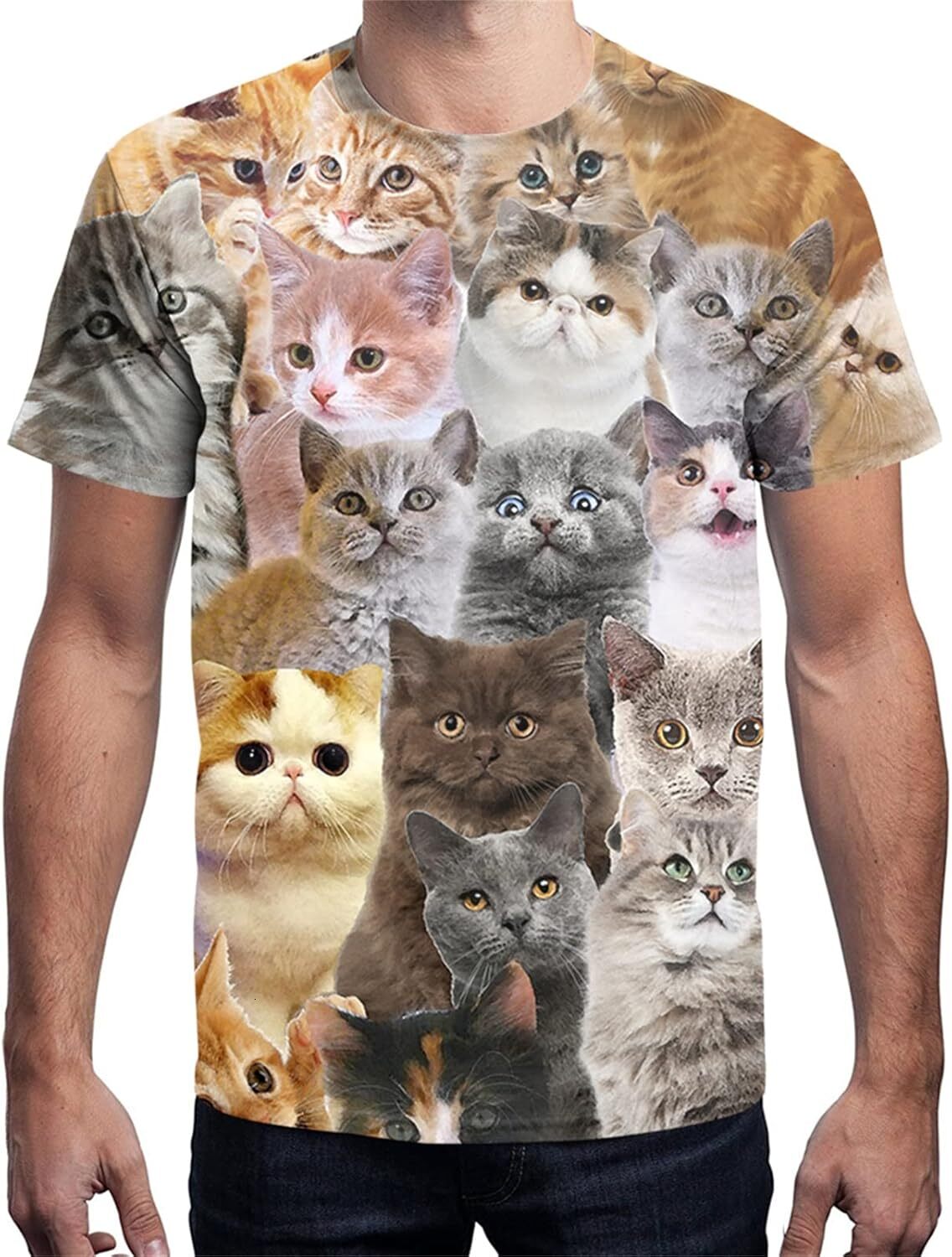 Mens T shirt Men and Women Shirts Unisex 3D Fashion Printed Shirts for Adults Short Sleeve Top graphic tee Casual tops summer cool Breathable