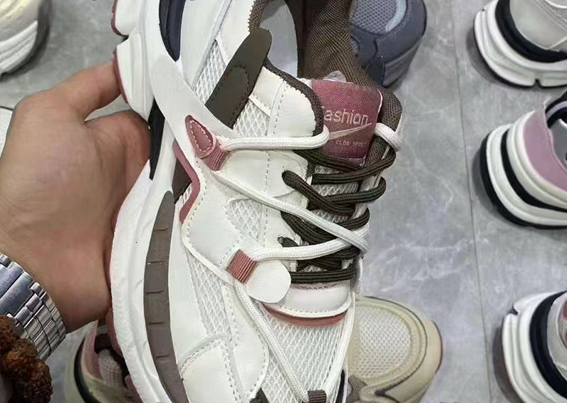 Wenzhou New High Version Women's Trendy Shoes Dad Shoes Thick Bottom Style Sports Shoes Live Streaming Internet Celebrity Shoes