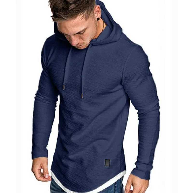 MRMT 2024 Brand New Mens Solid Color Hooded Casual Sports Long-Sleeved T-Shirt Pullover For Male Mens Hoodies Sweatshirts Tops LX241011