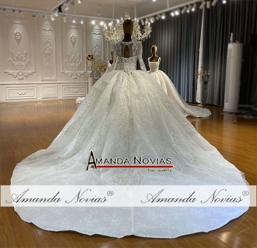 Urious Amanda Novias Crystal Wedding Dress