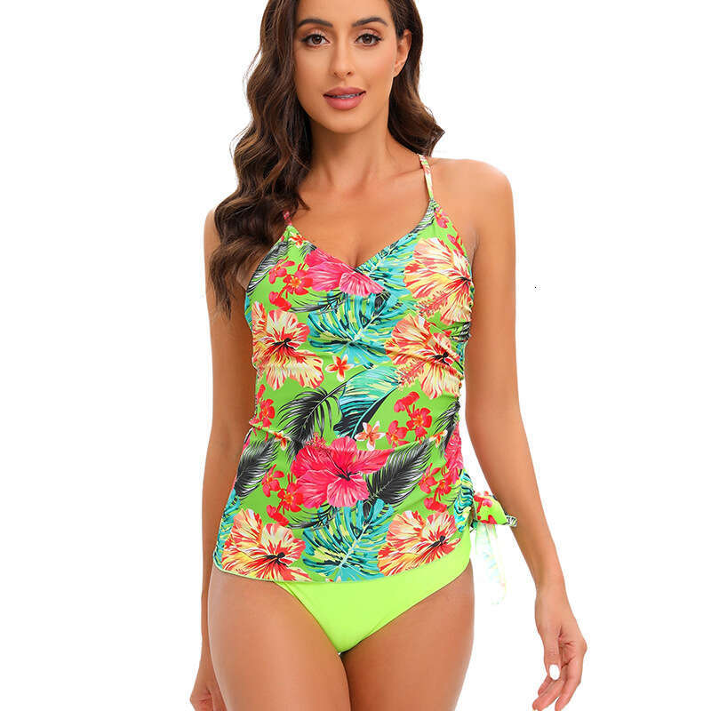 Quick Drying New Tight Split Sexy Backless Solid Color Beach Bikini Swimsuit