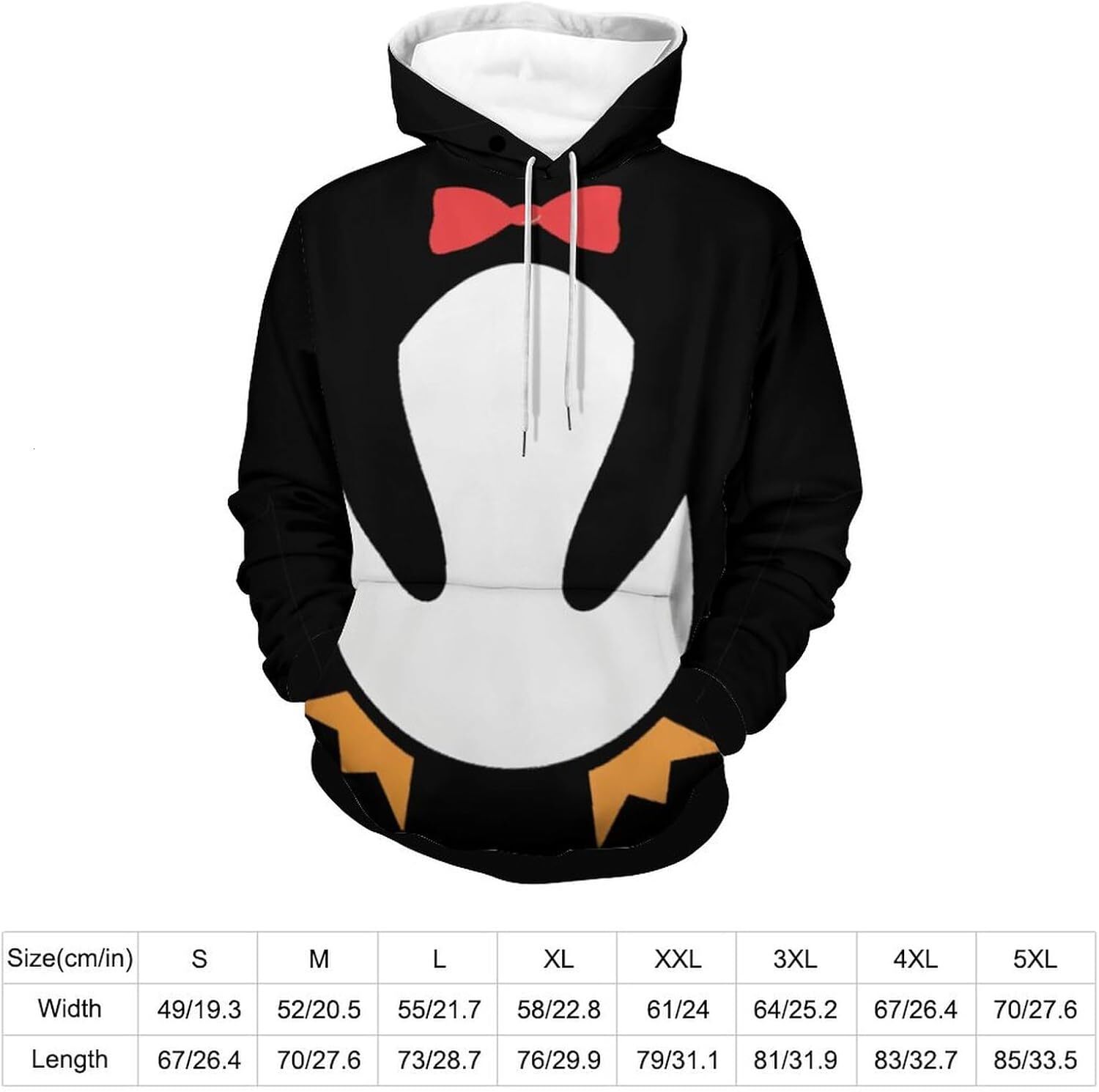Hoodie for Mens Womens Cute Penguin Hoodie Funny Hoody Sweatshirts for Mens Kids Active Hoodies Graphic Hoodies sweatshirt Pullover Long Sleeve